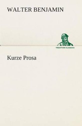 Cover image for Kurze Prosa