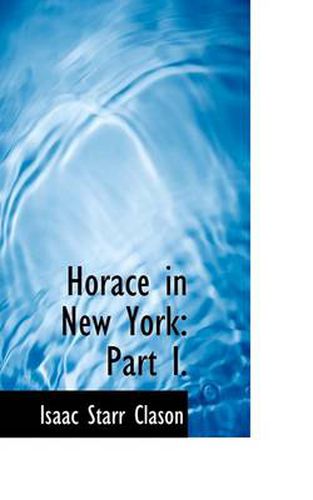 Cover image for Horace in New York