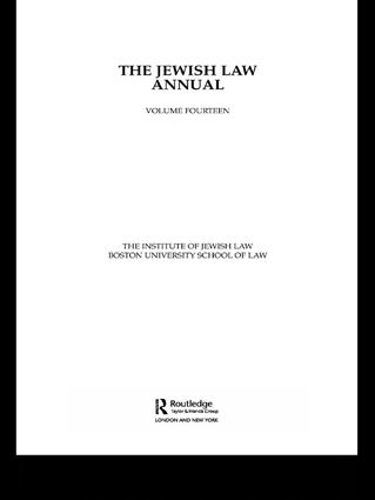 Cover image for The Jewish Law Annual