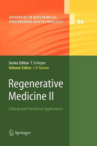 Cover image for Regenerative Medicine II: Clinical and Preclinical Applications