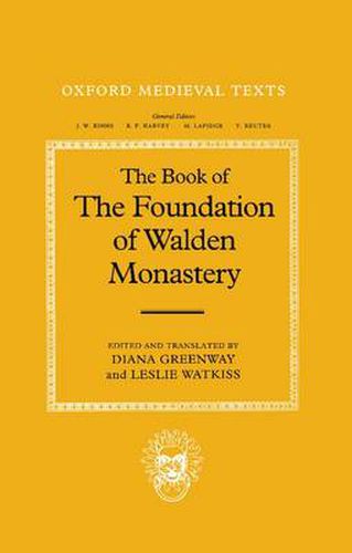 Cover image for The Book of the Foundation of Walden Monastery