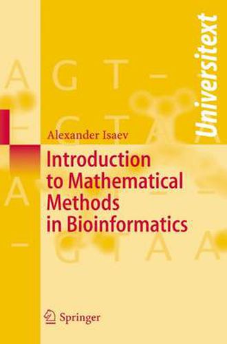 Cover image for Introduction to Mathematical Methods in Bioinformatics