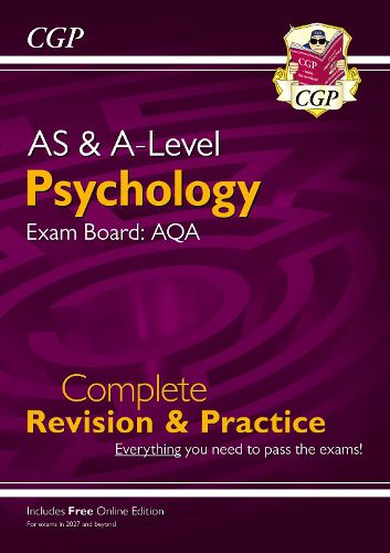 Cover image for New A-Level Psychology: AQA Complete Revision & Practice with Online Edition (For exams from 2027)