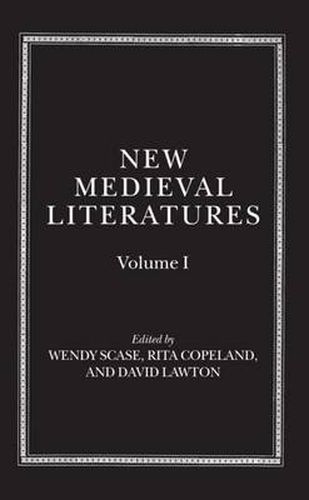 Cover image for New Medieval Literatures: Volume I