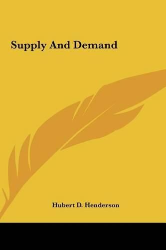 Cover image for Supply and Demand