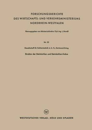 Cover image for Struktur Der Steinkohlen Und Steinkohlen-Kokse