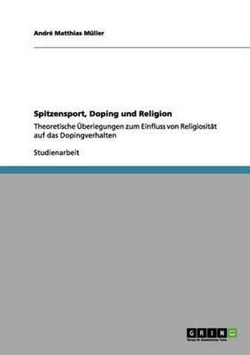 Cover image for Spitzensport, Doping Und Religion