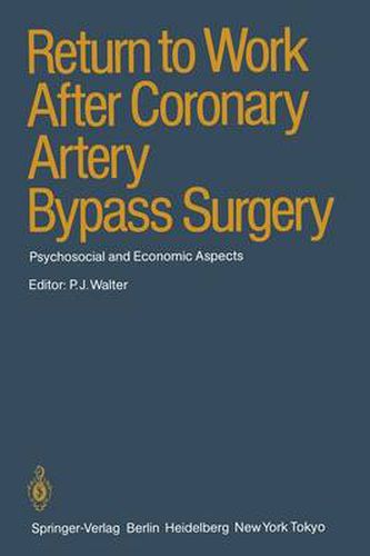 Cover image for Return to Work After Coronary Artery Bypass Surgery: Psychosocial and Economic Aspects