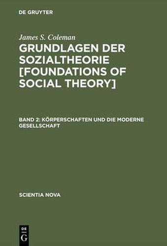 Cover image for Koerperschaften Und Die Moderne Gesellschaft