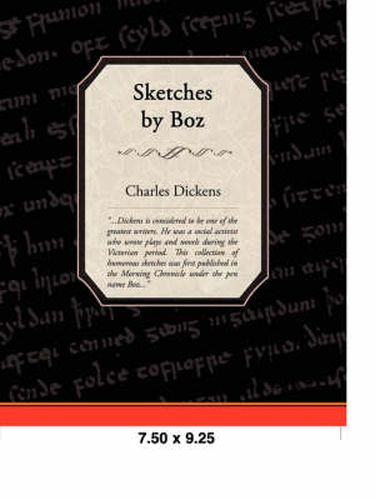 Cover image for Sketches by Boz