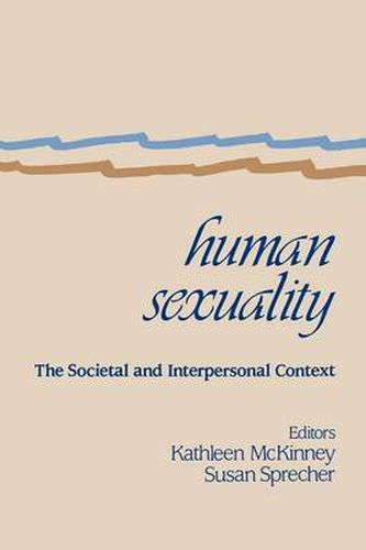 Cover image for Human Sexuality: The Societal and Interpersonal Context