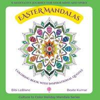 Cover image for Easter Mandalas - Coloring Book with Inspirational Quotes