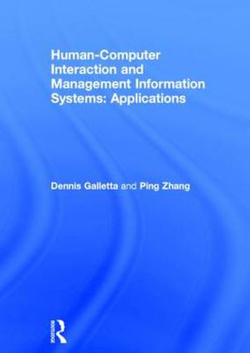 Cover image for Human-Computer Interaction and Management Information Systems: Applications. Advances in Management Information Systems: Applications