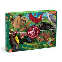 Cover image for Rainforest Above & Below 100 Piece Double-Sided Puzzle
