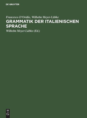 Cover image for Grammatik Der Italienischen Sprache