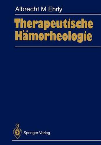 Cover image for Therapeutische Hamorheologie