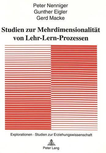 Studien Zur Mehrdimensionalitaet Von Lehr-Lern-Prozessen