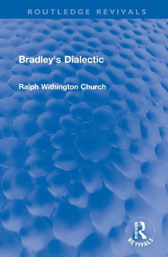 Cover image for Bradley's Dialectic