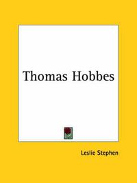 Cover image for Thomas Hobbes