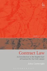 Cover image for Contract Law: An Introduction to the English Law of Contract for the Civil Lawyer