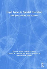 Cover image for Legal Issues in Special Education: Principles, Policies, and Practices