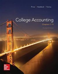 Cover image for College Accounting (Chapters 1-13) with Connect Plus