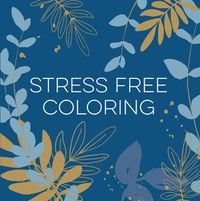 Cover image for Stress Free Coloring (Blue) (Keepsake Coloring Books)