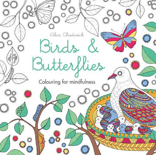 Cover image for Birds & Butterflies: Colouring for mindfulness