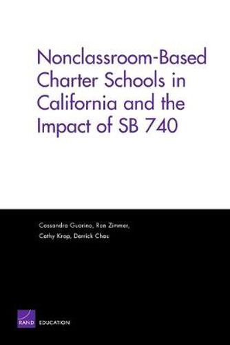 Nonclassroom-based Charter Schools in California and the Impact of SB 740