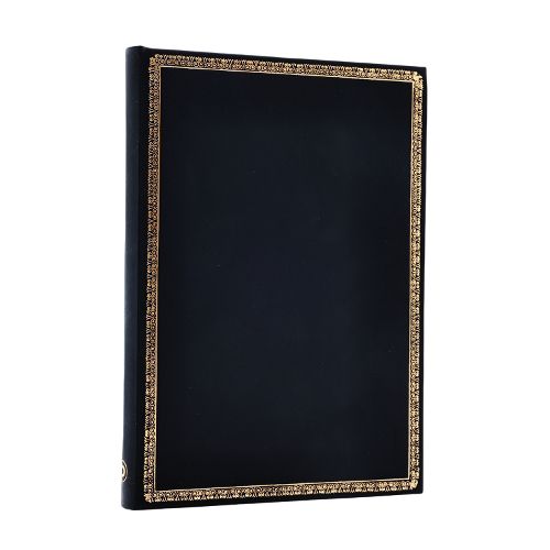 Cover image for Black Edition Midi Lined Hardcover Journal (Elastic Band Closure)