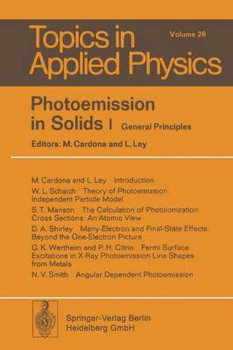 Cover image for Photoemission in Solids I: General Principles