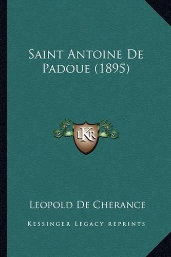 Cover image for Saint Antoine de Padoue (1895)