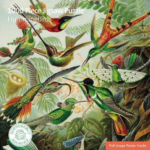 Cover image for Adult Sustainable Jigsaw Puzzle V&A: Humming Birds