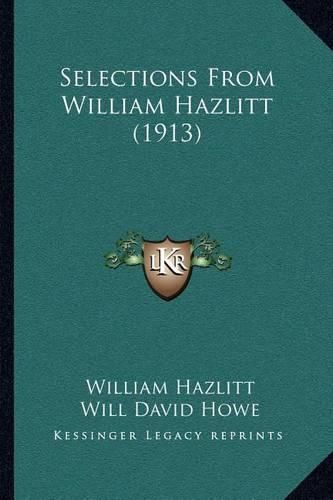 Selections from William Hazlitt (1913)