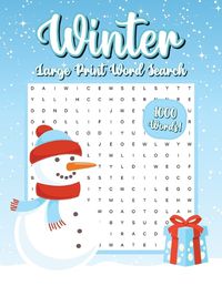 Cover image for Winter Word Search, 1000 Words, Word Find Puzzle Book