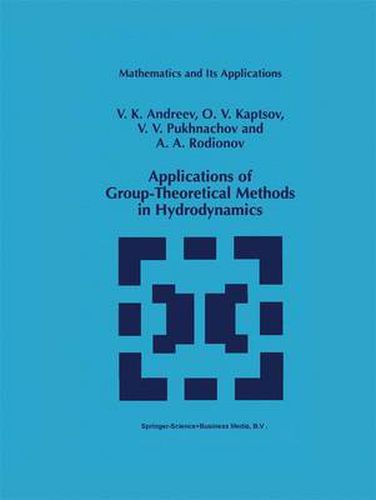 Cover image for Applications of Group-Theoretical Methods in Hydrodynamics