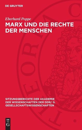 Cover image for Marx Und Die Rechte Der Menschen