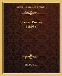 Cover image for Choses Russes (1893)