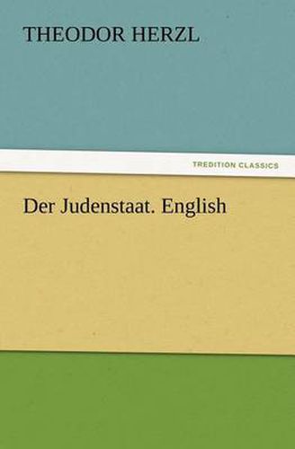 Der Judenstaat. English