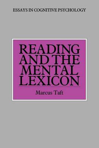 Cover image for Reading and the Mental Lexicon
