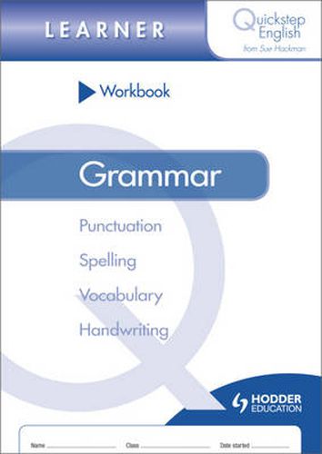 Cover image for Quickstep English Workbook Grammar Learner Stage