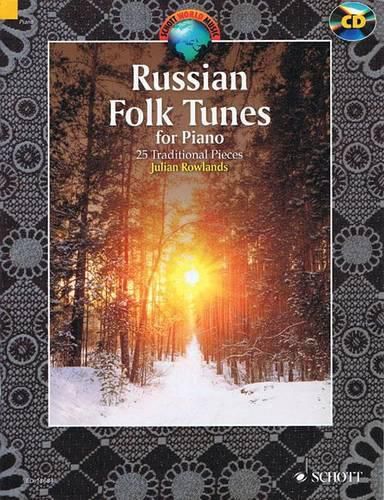 Cover image for Russian Folk Tunes for Piano: 25 Traditional Pieces
