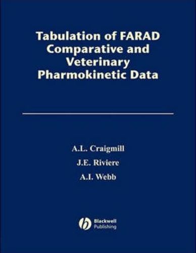 Cover image for Tabulation of Farad Comparative and Veterinary Pharmacokinetic Data