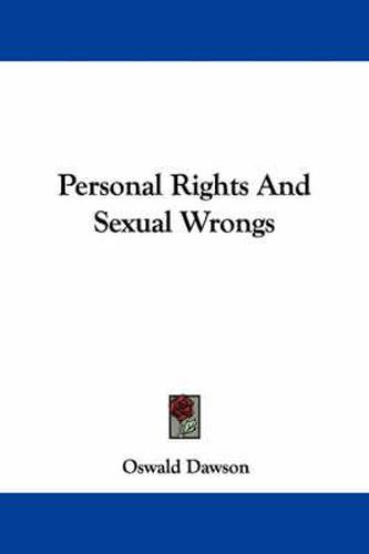 Cover image for Personal Rights and Sexual Wrongs