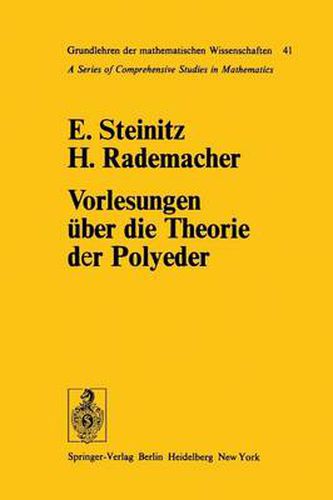 Cover image for Vorlesungen UEber Die Theorie Der Polyeder: Unter Einschluss Der Elemente Der Topologie