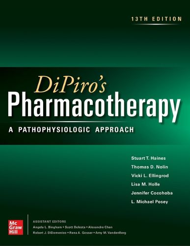 Cover image for Dipiro's Pharmacotherapy: A Pathophysiologic Approach, 13th Edition