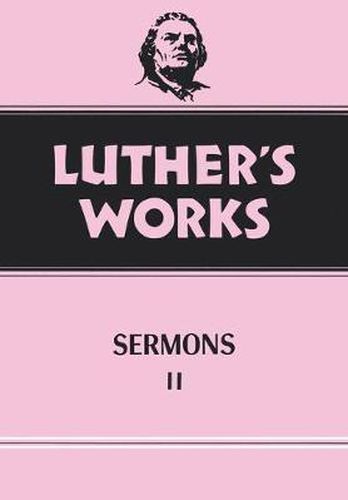 Cover image for Luther's Works, Volume 52: Sermons 2