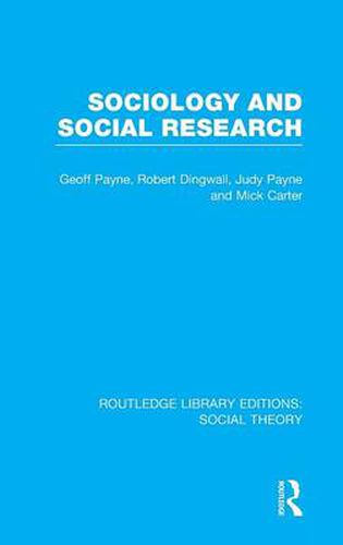 Cover image for Sociology and Social Research