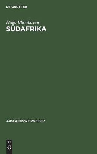 Cover image for Sudafrika: (Unter Einschluss Von Sudwestafrika)