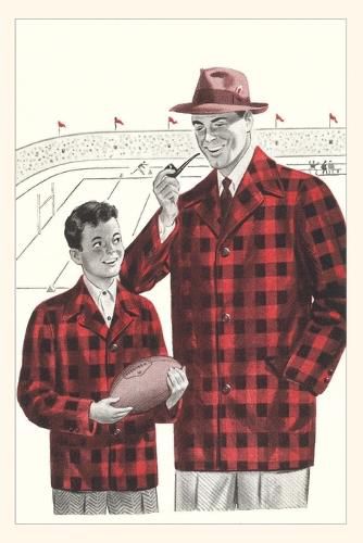 Cover image for Vintage Journal Father and Son in Matching Plaid